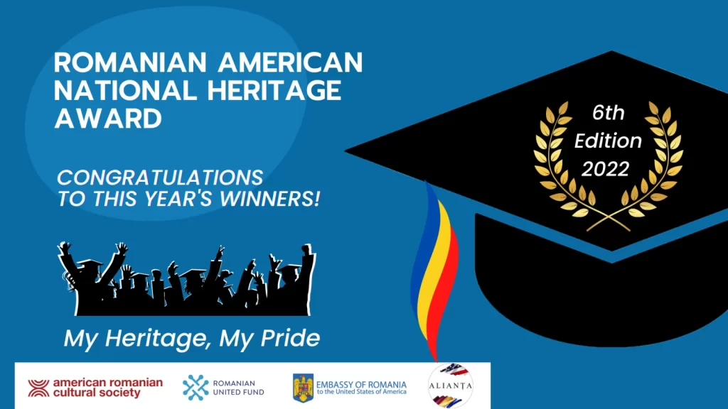 Romanian American National Heritage Awards 2022, 6th edition