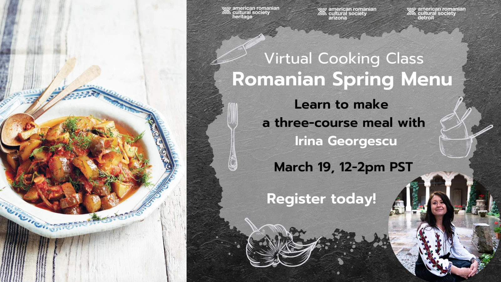 Romanian Spring Menu with Irina Georgescu
