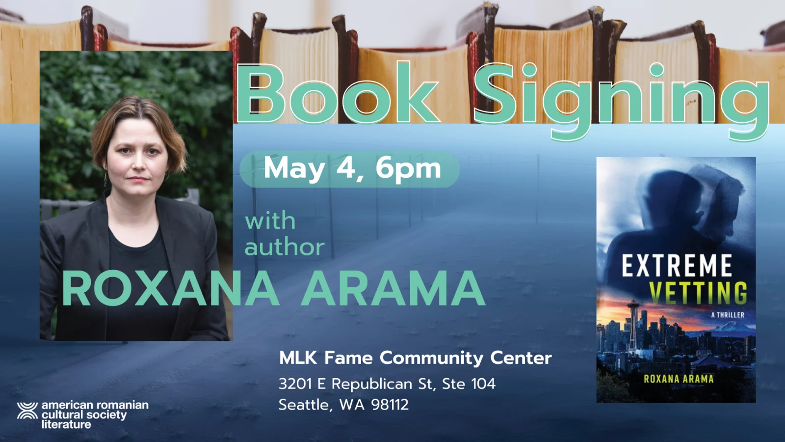 Book Signing with Roxana Arama 